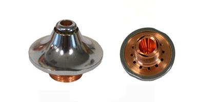 DOUBLE NOZZLE CHR W/HOLES Ø4.0