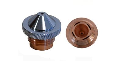 CHROMED DOUBLE NOZZLE Ø 1.0